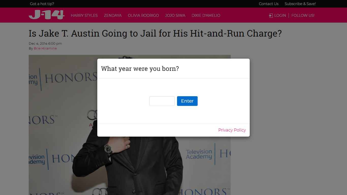Is Jake T. Austin Going to Jail for His Hit-and-Run Charge?